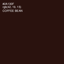 #2A130F - Coffee Bean Color Image